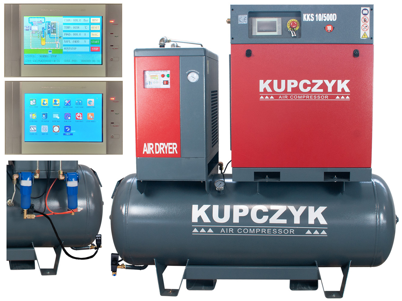 Olejový kompresor Kupczyk KKS 10/500D 500 l 10 bar